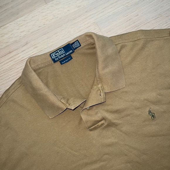 Polo Ralph Lauren cotton men xxl short sleeve brown polo - Picture 1 of 3